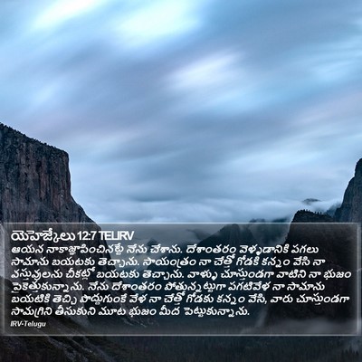 యెహెజ్కేలు 12:7 TELIRV Bible Verse Image