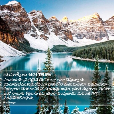 యెహెజ్కేలు 14:21 TELIRV Bible Verse Image