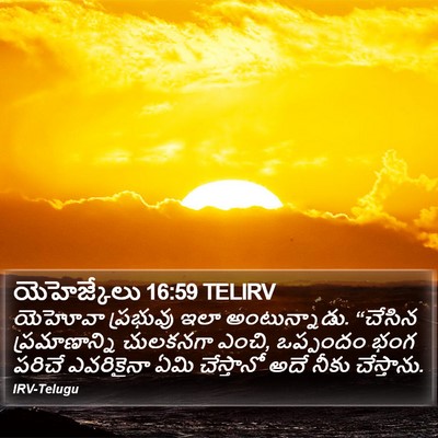 యెహెజ్కేలు 16:59 TELIRV Bible Verse Image