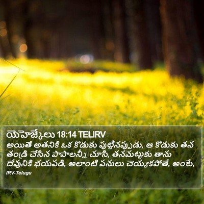 యెహెజ్కేలు 18:14 TELIRV Bible Verse Image
