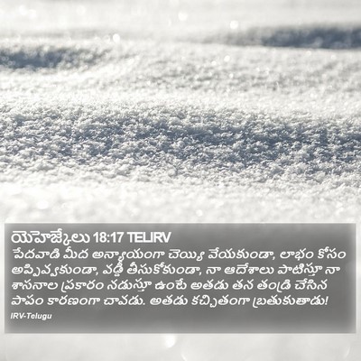 యెహెజ్కేలు 18:17 TELIRV Bible Verse Image