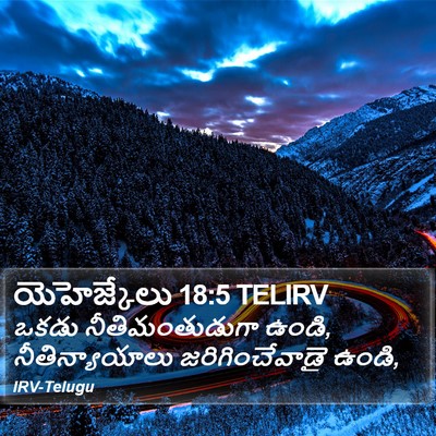 యెహెజ్కేలు 18:5 TELIRV Bible Verse Image