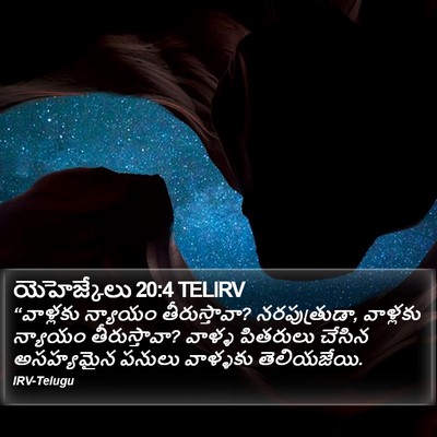 యెహెజ్కేలు 20:4 TELIRV Bible Verse Image