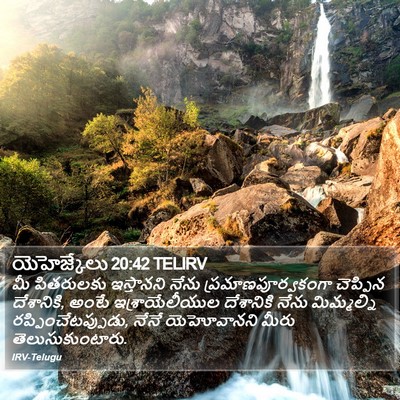 యెహెజ్కేలు 20:42 TELIRV Bible Verse Image
