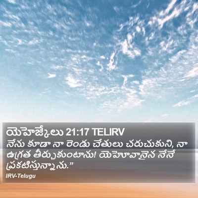 యెహెజ్కేలు 21:17 TELIRV Bible Verse Image