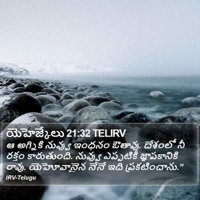 యెహెజ్కేలు 21:32 TELIRV Bible Verse Image