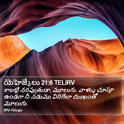 యెహెజ్కేలు 21:6 TELIRV Bible Verse Image