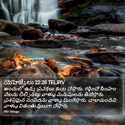 యెహెజ్కేలు 22:25 TELIRV Bible Verse Image