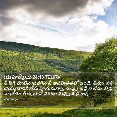 యెహెజ్కేలు 24:13 TELIRV Bible Verse Image