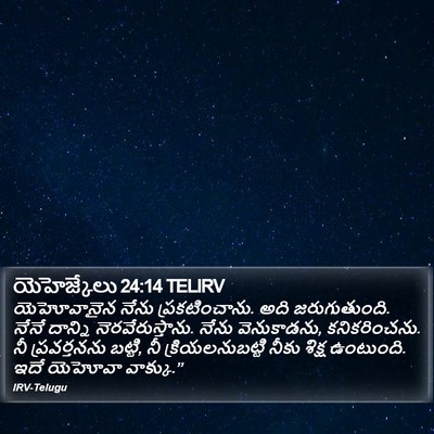 యెహెజ్కేలు 24:14 TELIRV Bible Verse Image