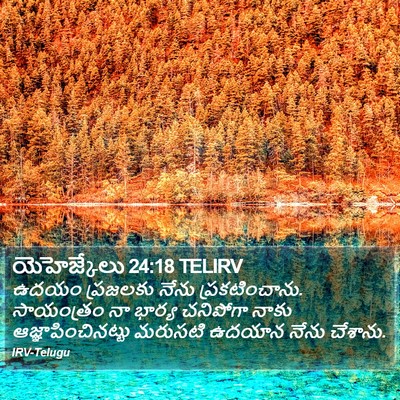 యెహెజ్కేలు 24:18 TELIRV Bible Verse Image