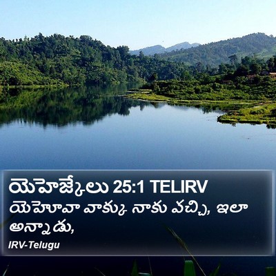 యెహెజ్కేలు 25:1 TELIRV Bible Verse Image