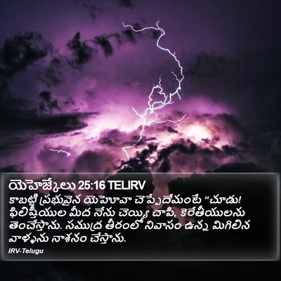యెహెజ్కేలు 25:16 TELIRV Bible Verse Image