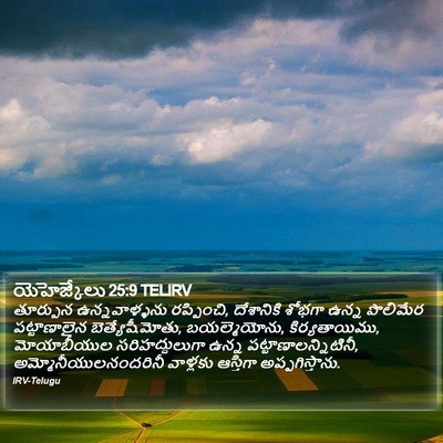 యెహెజ్కేలు 25:9 TELIRV Bible Verse Image