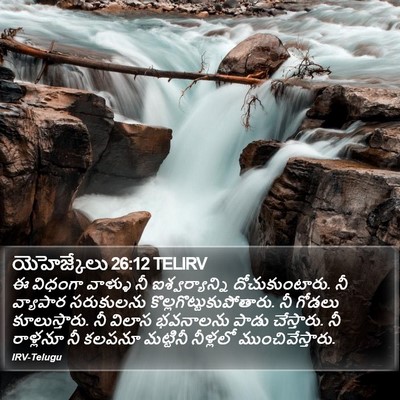 యెహెజ్కేలు 26:12 TELIRV Bible Verse Image