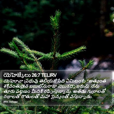 యెహెజ్కేలు 26:7 TELIRV Bible Verse Image