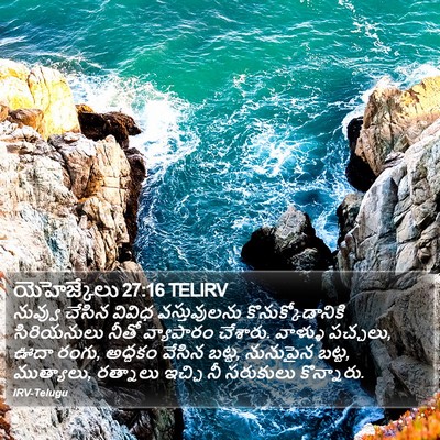 యెహెజ్కేలు 27:16 TELIRV Bible Verse Image