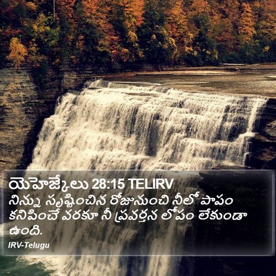 యెహెజ్కేలు 28:15 TELIRV Bible Verse Image