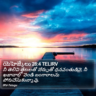 యెహెజ్కేలు 28:4 TELIRV Bible Verse Image