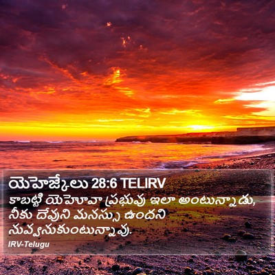 యెహెజ్కేలు 28:6 TELIRV Bible Verse Image