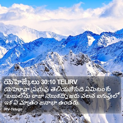 యెహెజ్కేలు 30:10 TELIRV Bible Verse Image