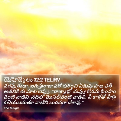 యెహెజ్కేలు 32:2 TELIRV Bible Verse Image