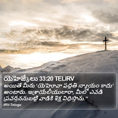 యెహెజ్కేలు 33:20 TELIRV Bible Verse Image