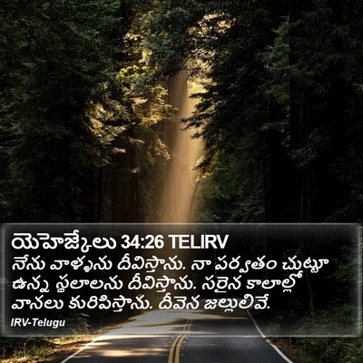 యెహెజ్కేలు 34:26 TELIRV Bible Verse Image
