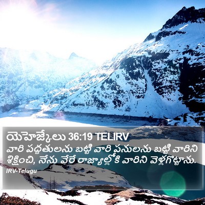 యెహెజ్కేలు 36:19 TELIRV Bible Verse Image