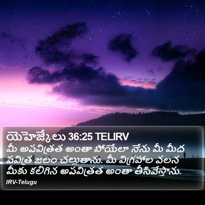 యెహెజ్కేలు 36:25 TELIRV Bible Verse Image