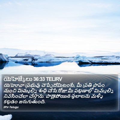 యెహెజ్కేలు 36:33 TELIRV Bible Verse Image