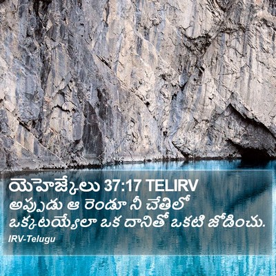 యెహెజ్కేలు 37:17 TELIRV Bible Verse Image