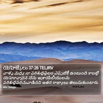 యెహెజ్కేలు 37:28 TELIRV Bible Verse Image