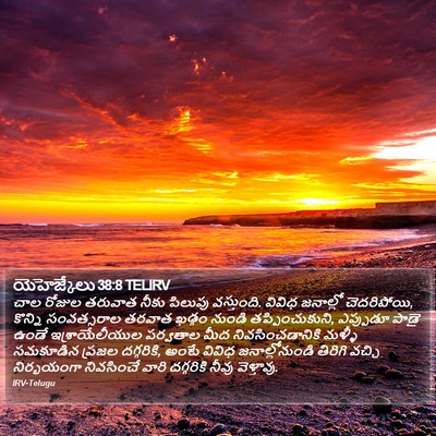యెహెజ్కేలు 38:8 TELIRV Bible Verse Image