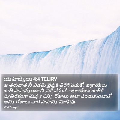 యెహెజ్కేలు 4:4 TELIRV Bible Verse Image