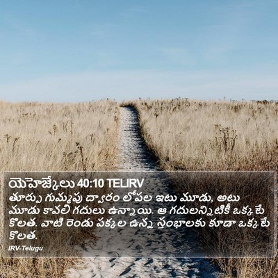 యెహెజ్కేలు 40:10 TELIRV Bible Verse Image