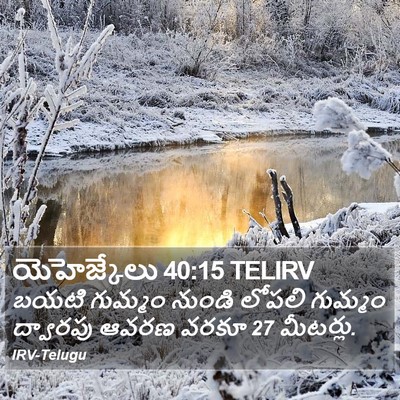 యెహెజ్కేలు 40:15 TELIRV Bible Verse Image