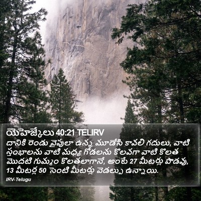 యెహెజ్కేలు 40:21 TELIRV Bible Verse Image