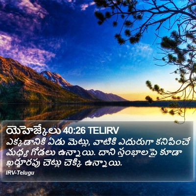 యెహెజ్కేలు 40:26 TELIRV Bible Verse Image
