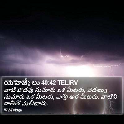 యెహెజ్కేలు 40:42 TELIRV Bible Verse Image