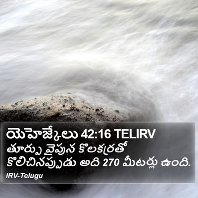 యెహెజ్కేలు 42:16 TELIRV Bible Verse Image