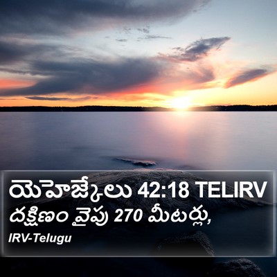యెహెజ్కేలు 42:18 TELIRV Bible Verse Image