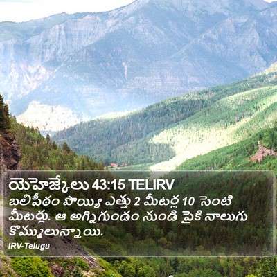 యెహెజ్కేలు 43:15 TELIRV Bible Verse Image