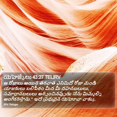 యెహెజ్కేలు 43:27 TELIRV Bible Verse Image