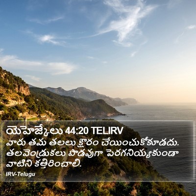 యెహెజ్కేలు 44:20 TELIRV Bible Verse Image