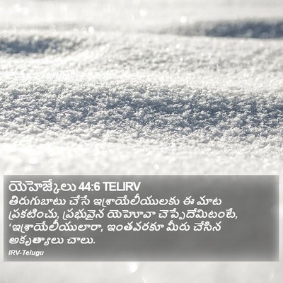 యెహెజ్కేలు 44:6 TELIRV Bible Verse Image