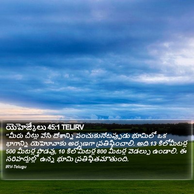 యెహెజ్కేలు 45:1 TELIRV Bible Verse Image