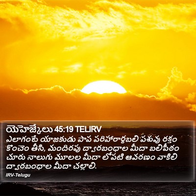 యెహెజ్కేలు 45:19 TELIRV Bible Verse Image