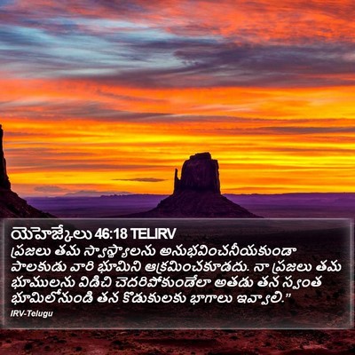 యెహెజ్కేలు 46:18 TELIRV Bible Verse Image