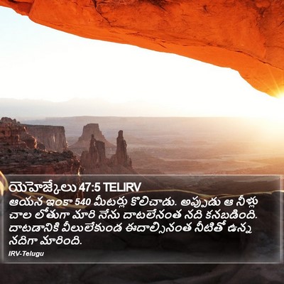 యెహెజ్కేలు 47:5 TELIRV Bible Verse Image